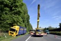 LKW in Boeschung A 3 Rich Frankfurt Hoehe Roesrath Lohmar P055